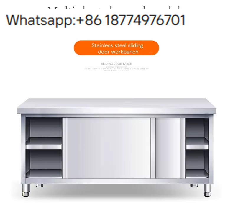 Commercial Kitchen Prep Table With Storage - Stainless Steel Workbench Heavy Duty Commercial