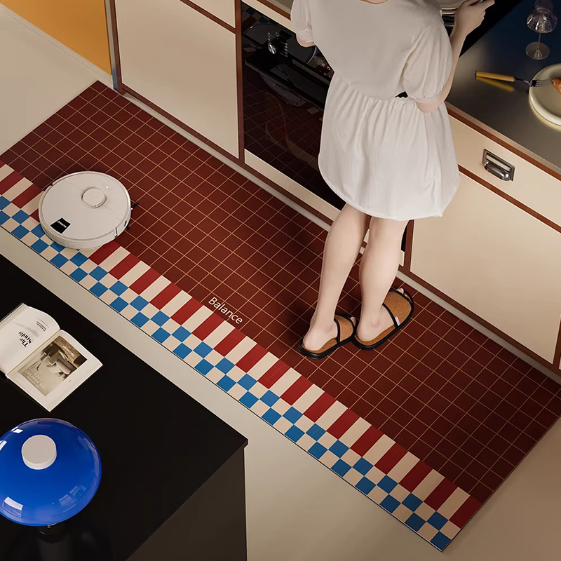 Commercial Kitchen Mats - Kitchen Rug Long Waterproof Non-slip Carpet