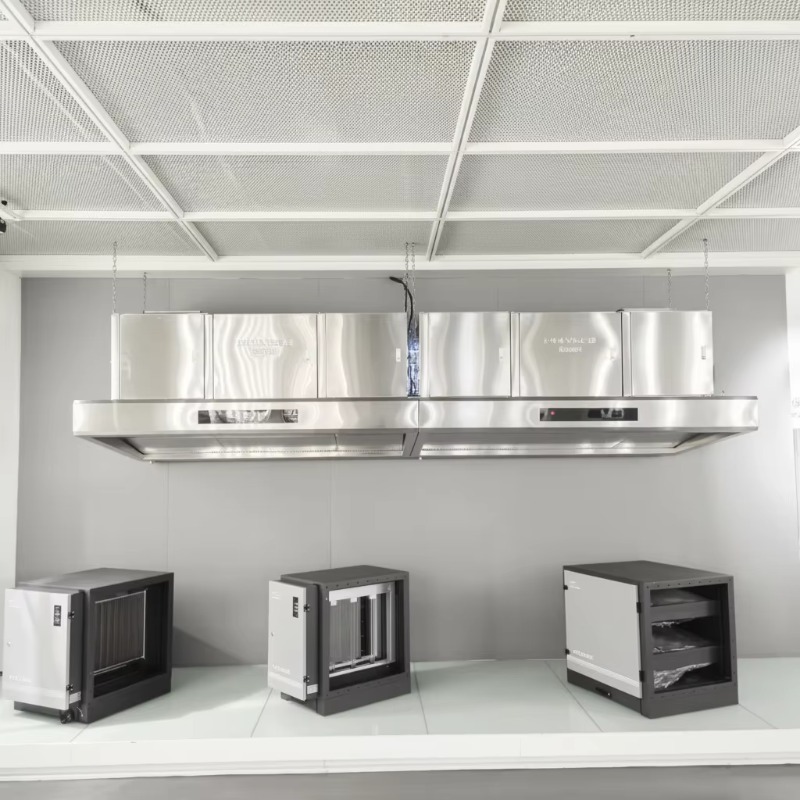Commercial Exhaust Hood - Commercial Customizable 201Stainless Steel 98% Kitchen