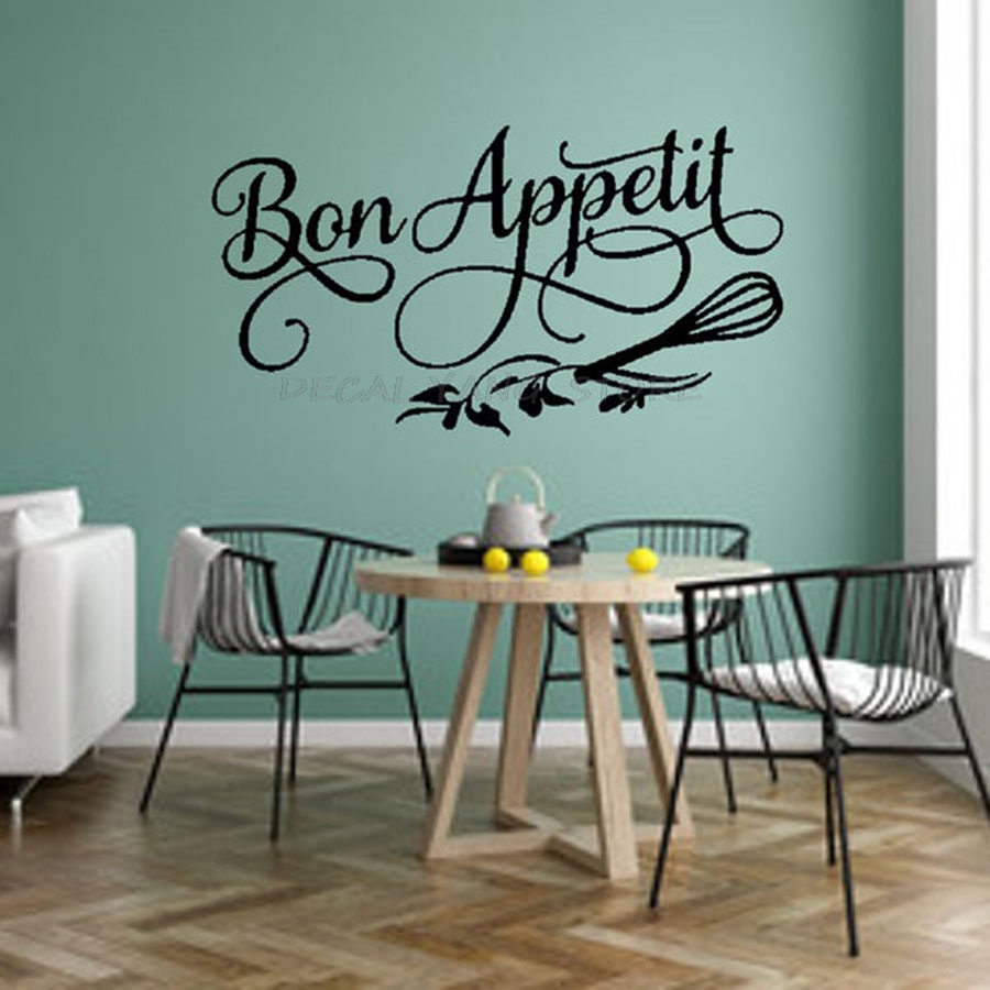 Commercial Kitchen Tiles - Good Appetite Wall Decal Dining Room