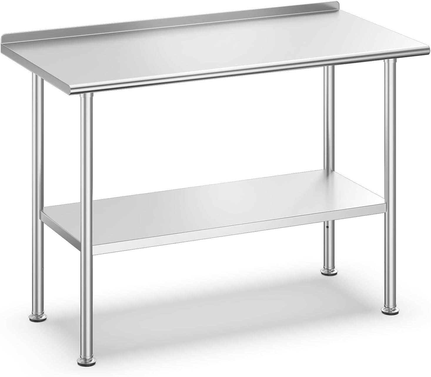 Commercial Kitchen Prep Table With Storage - Stainless Steel Food Prep Table Workstation