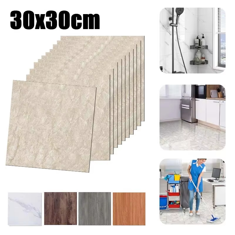 10pcs Self-Adhesive Floor Tile - Commercial Kitchen Tiles recension och pris