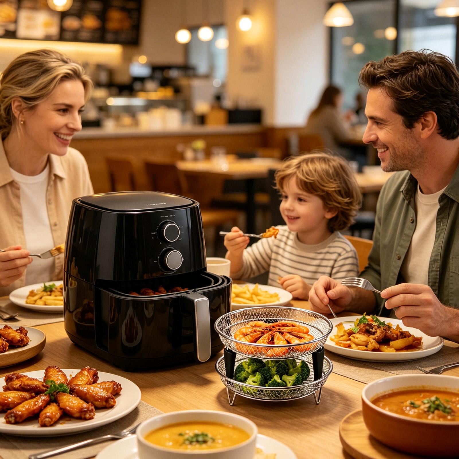 Air Fryer Basket Stainless Ste - Commercial Kitchen Steamer recension och pris