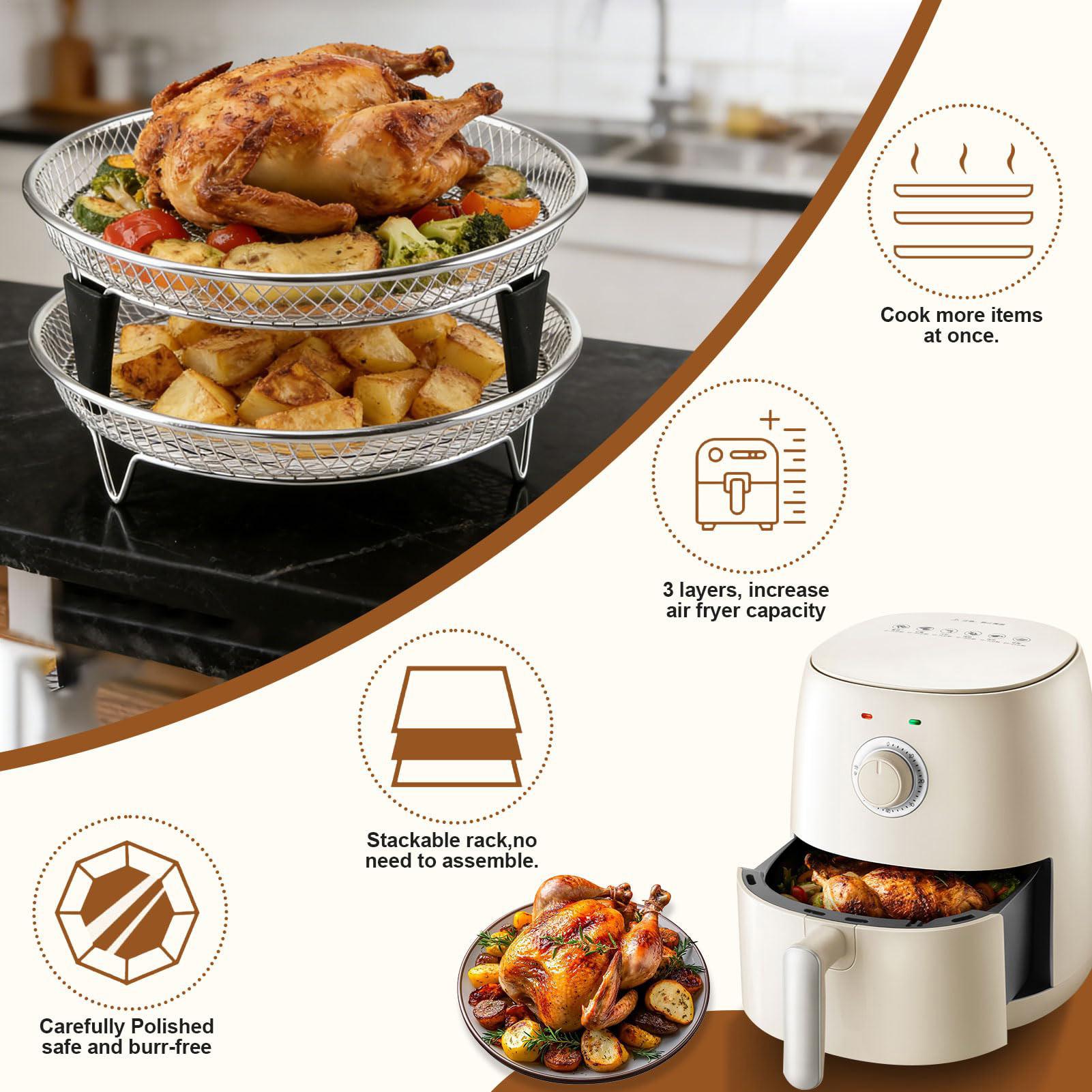 Air Fryer Basket Stainless Ste - Commercial Kitchen Steamer recension och pris