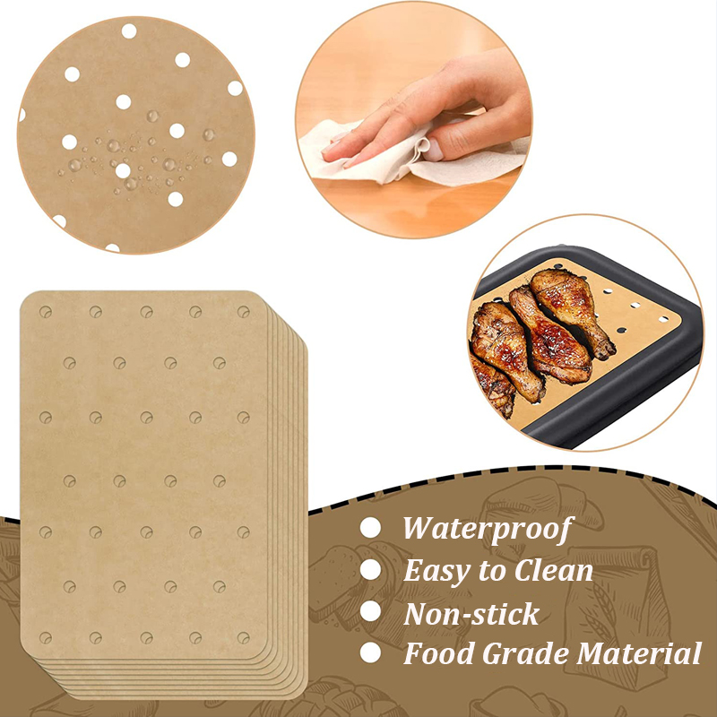 100Pcs Air Fryer Paper Disposa - Commercial Kitchen Steamer recension och pris