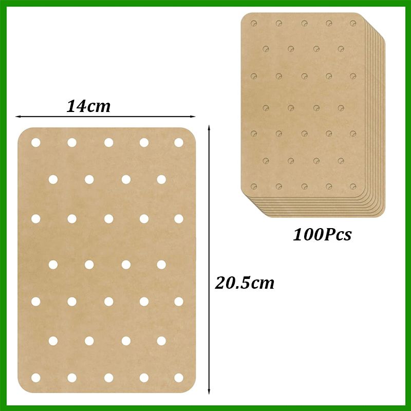 100Pcs Air Fryer Paper Disposa - Commercial Kitchen Steamer recension och pris