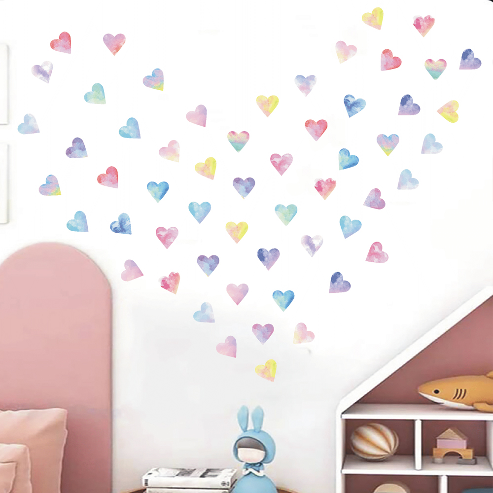 Colorful Hearts Couple Wall St - Commercial Kitchen Tiles recension och pris