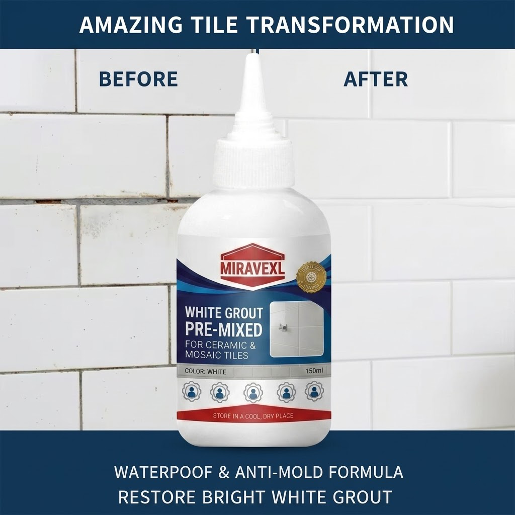 Premium White Tile Grout, Anti - Commercial Kitchen Tiles recension och pris