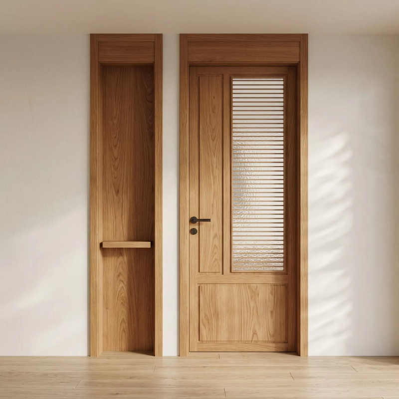 Luxury solid wood glass slidin - Commercial Kitchen Interior Design recension och pris