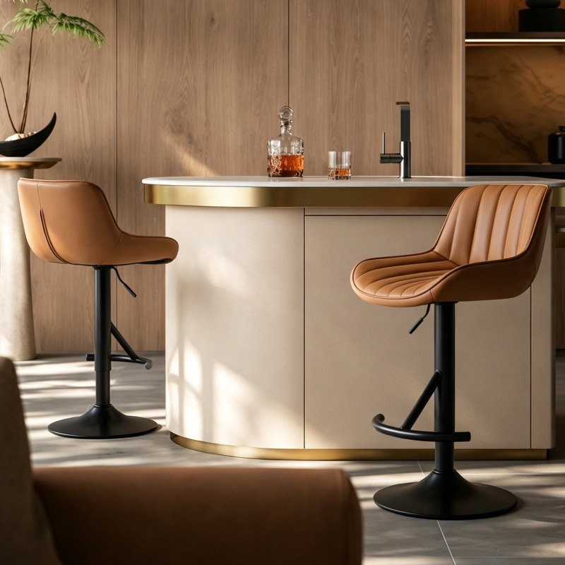 Wooden Elegant High Bar Chair  - Commercial Kitchen Interior Design recension och pris