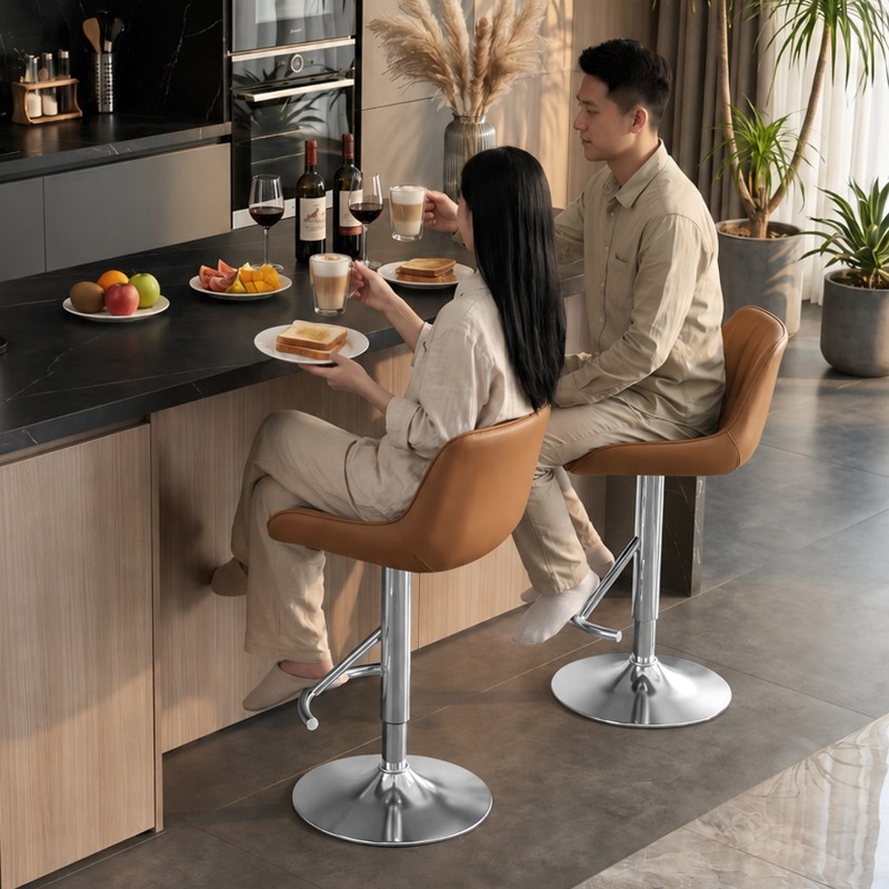 Wooden Elegant High Bar Chair  - Commercial Kitchen Interior Design recension och pris