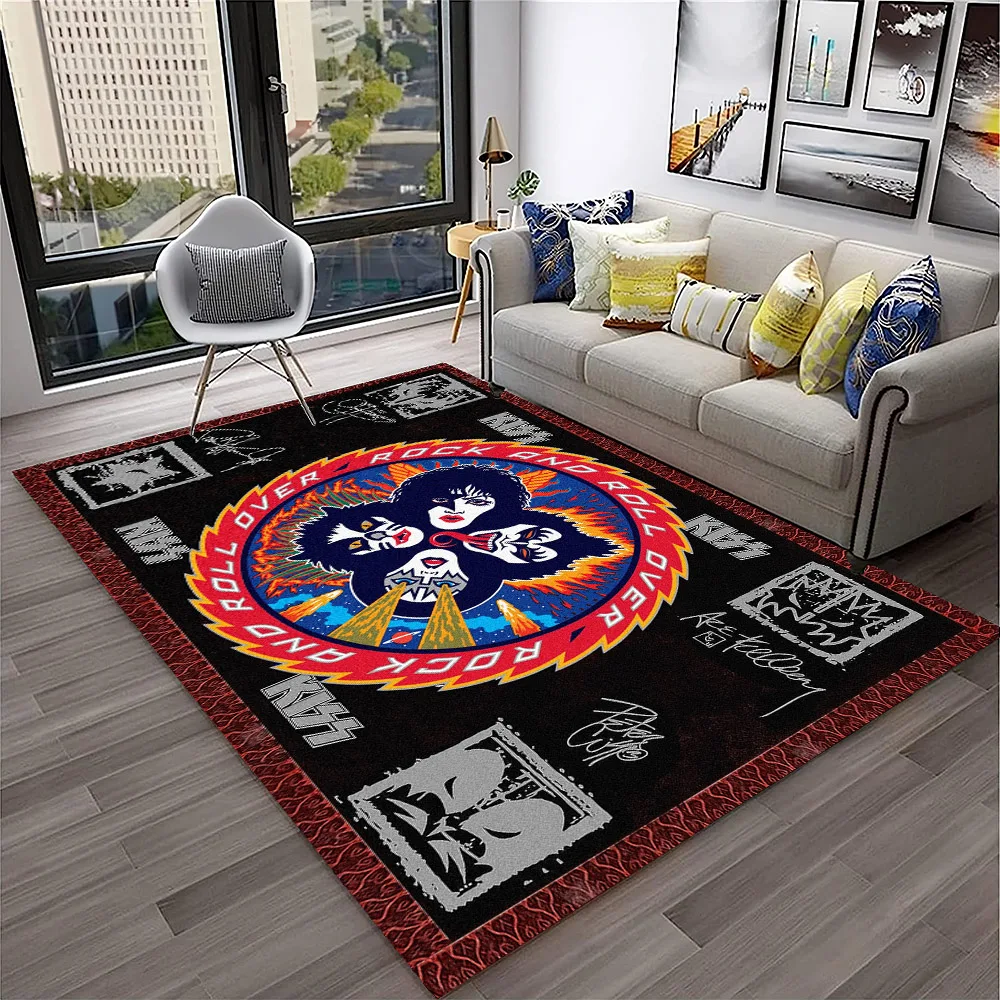 Retro KISS Rock Band Carpet Ru - Commercial Kitchen Mats recension och pris