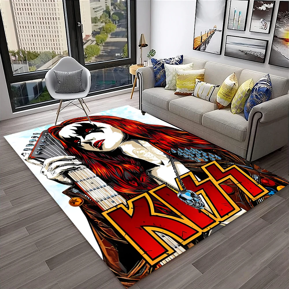 Retro KISS Rock Band Carpet Ru - Commercial Kitchen Mats recension och pris