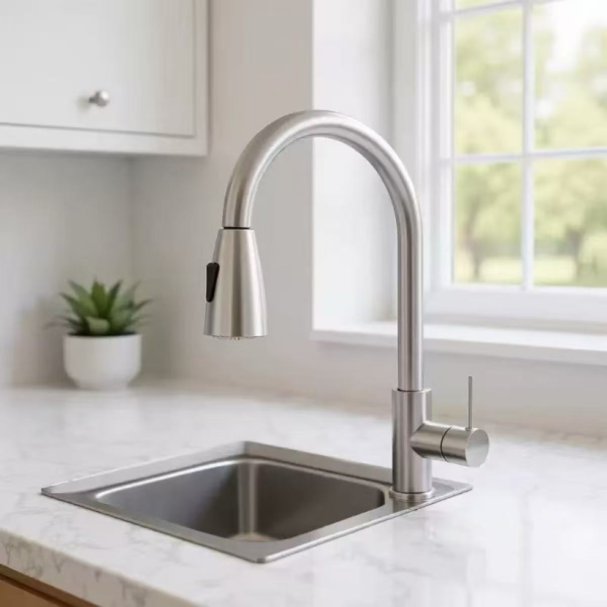 Kitchen Faucet Single Hole Pul - Commercial Kitchen Mixer Tap recension och pris