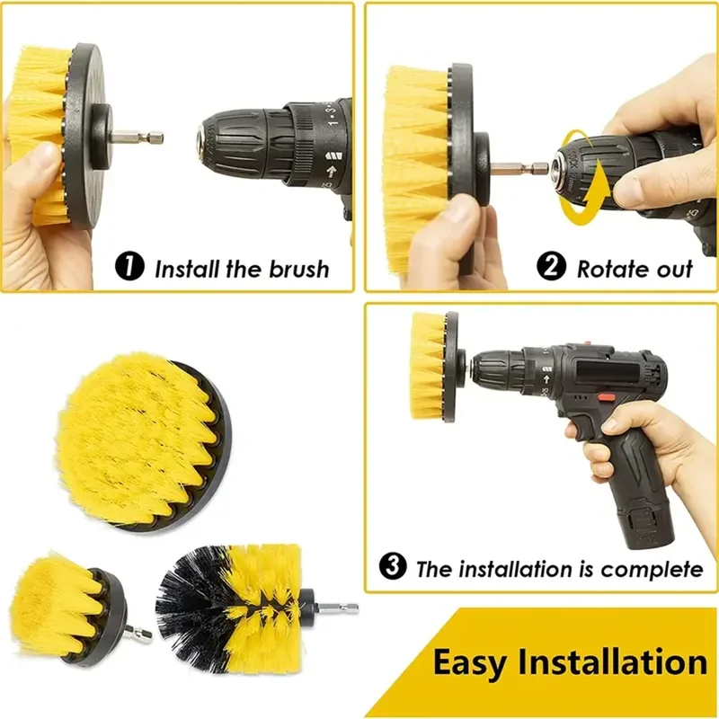 3 pcs/set drill brush set powe - Commercial Kitchen Tiles recension och pris