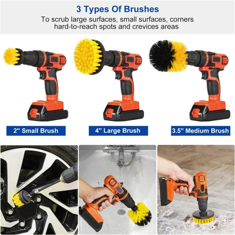 3 pcs/set drill brush set powe - Commercial Kitchen Tiles recension och pris