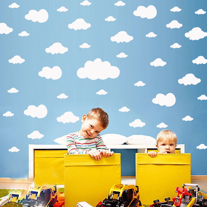 68 Pcs DIY Clouds Wall Sticker - Commercial Kitchen Tiles recension och pris