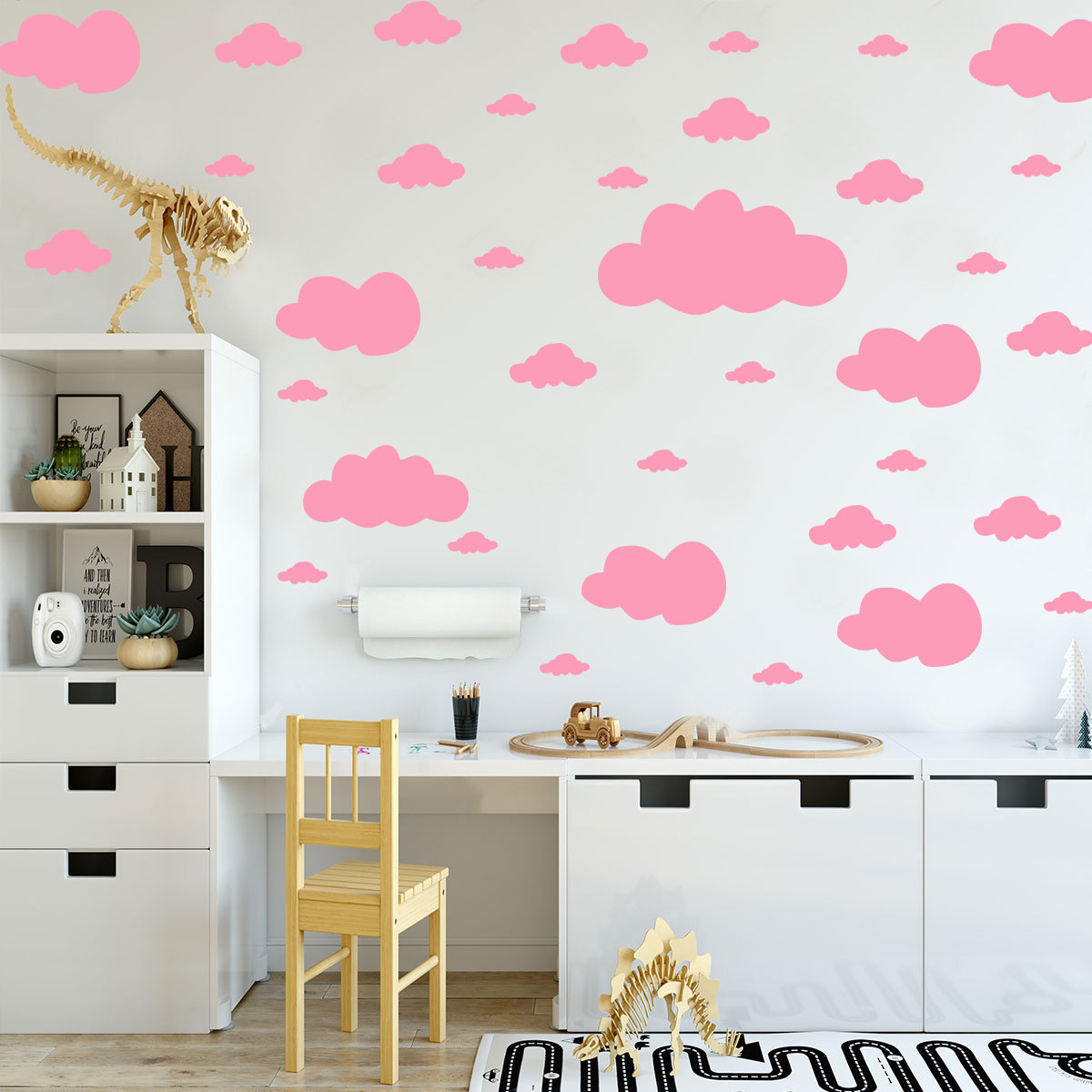 68 Pcs DIY Clouds Wall Sticker - Commercial Kitchen Tiles recension och pris