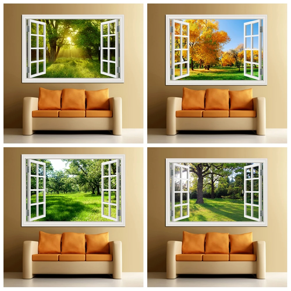 Forest 3D Window Landscape Wal - Commercial Kitchen Tiles recension och pris