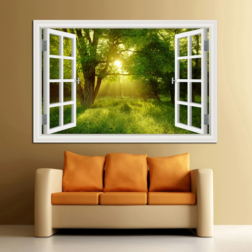 Forest 3D Window Landscape Wal - Commercial Kitchen Tiles recension och pris