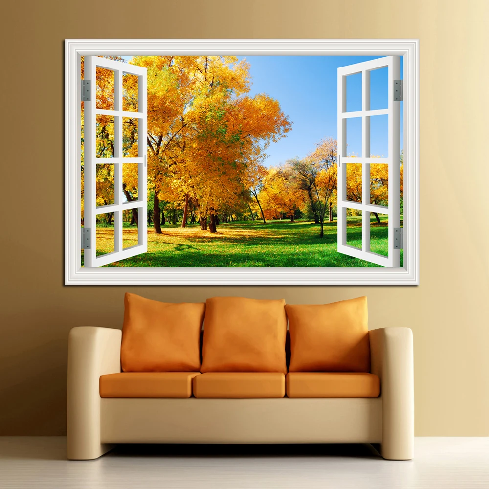Forest 3D Window Landscape Wal - Commercial Kitchen Tiles recension och pris