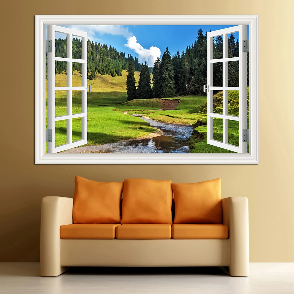 Forest 3D Window Landscape Wal - Commercial Kitchen Tiles recension och pris