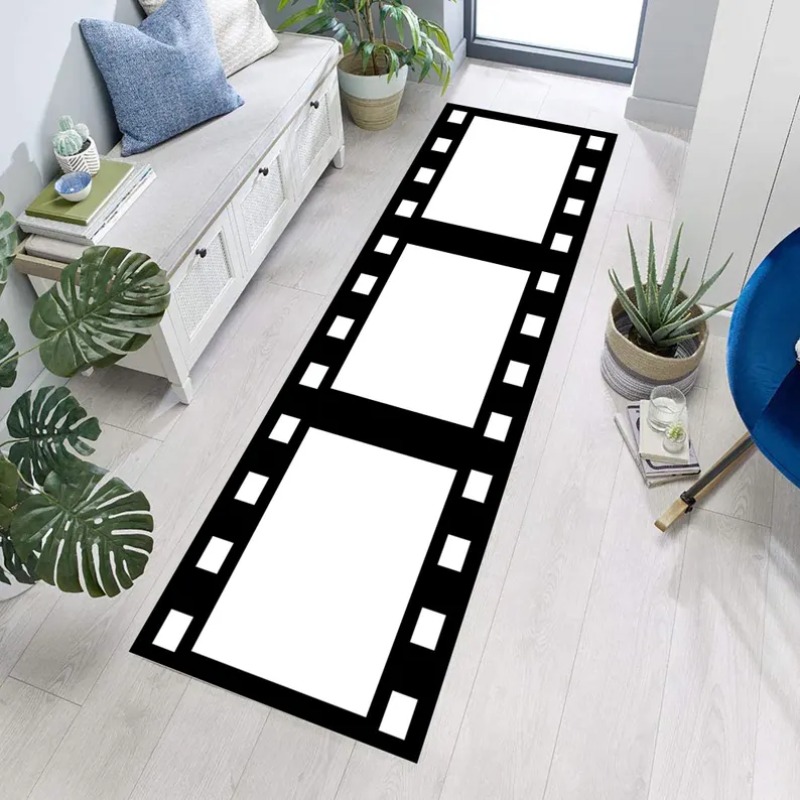 Black White Stripe Pattern Run - Commercial Kitchen Mats recension och pris