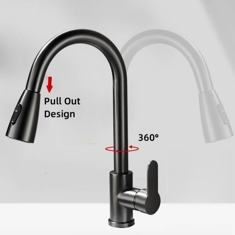 Matte Black Kitchen Faucet Sin - Commercial Kitchen Mixer Tap recension och pris