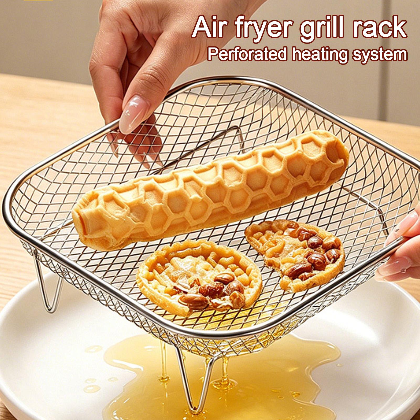 Stackable Air Fryer Grill Rack - Commercial Kitchen Steamer recension och pris