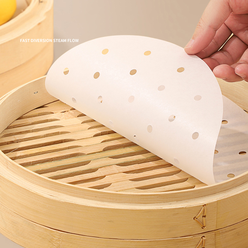 50pcs Bamboo Steamer Papers Di - Commercial Kitchen Steamer recension och pris