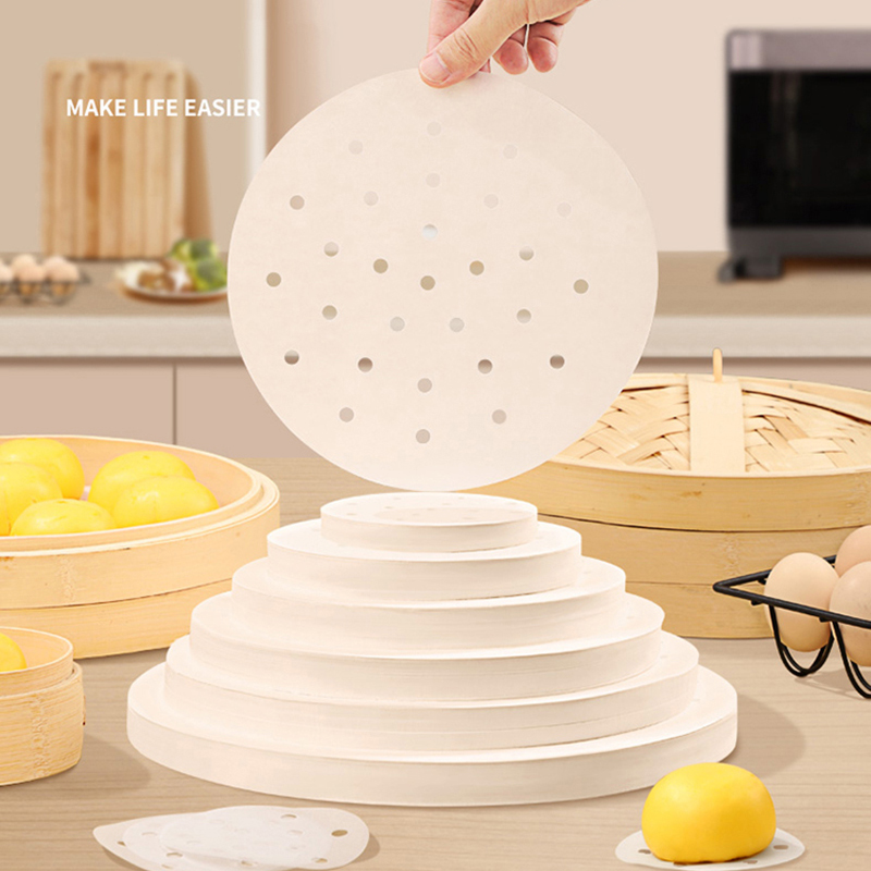 50pcs Bamboo Steamer Papers Di - Commercial Kitchen Steamer recension och pris
