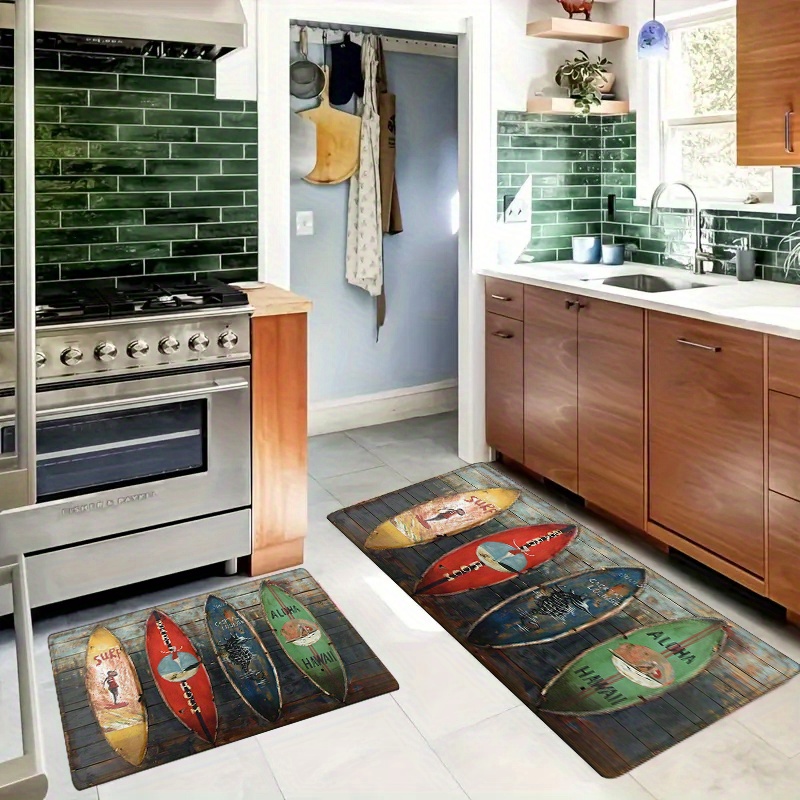 Surfboard Pattern Kitchen Hall - Commercial Kitchen Mats recension och pris