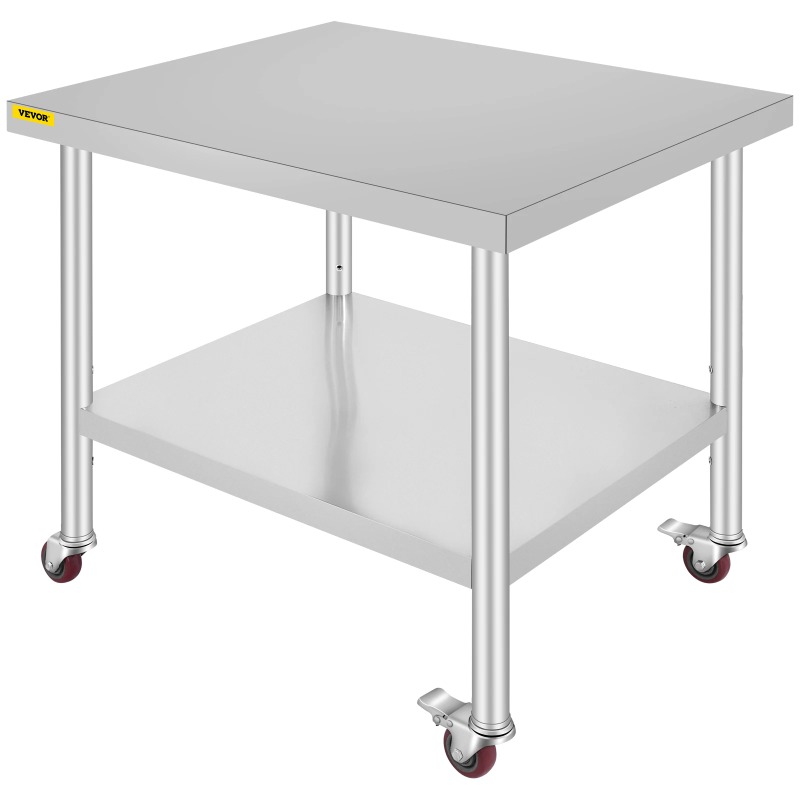 Stainless Steel Kitchen Prep T - Commercial Kitchen Prep Table With Storage recension och pris